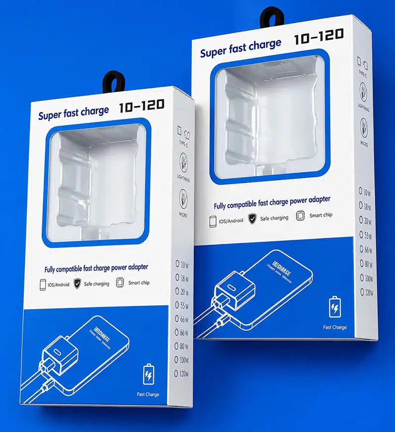 USB 케이블 및 충전기 키트 포장